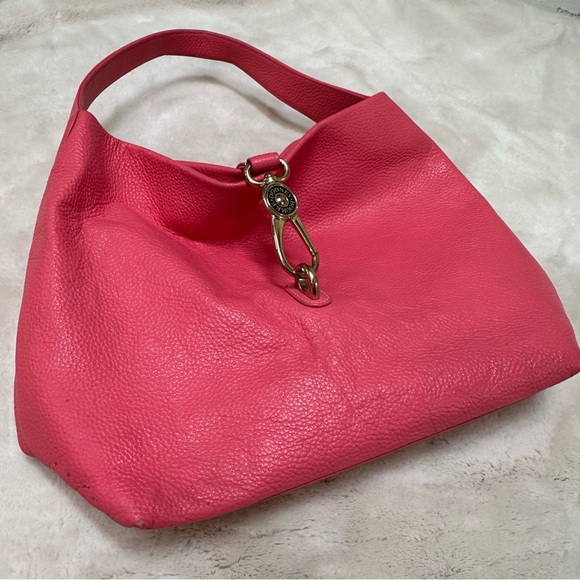 DOONEY & BOURKE Pebble Grain Logo Lock Shoulder Bag Pink - Picture 3 of 16
